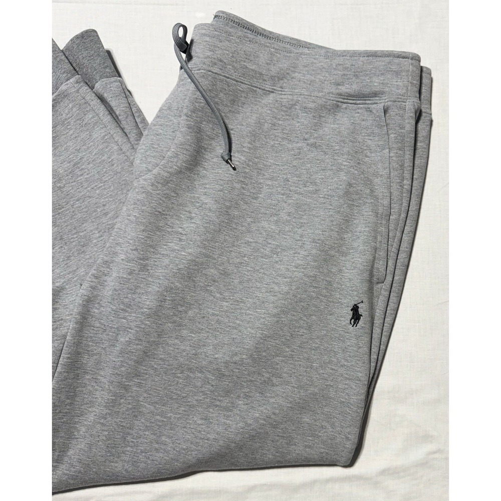 Polo Ralph Lauren Men's Double-Knit Jogger Sweatpants Gray 2XB Pony Logo - Picture 2 of 7